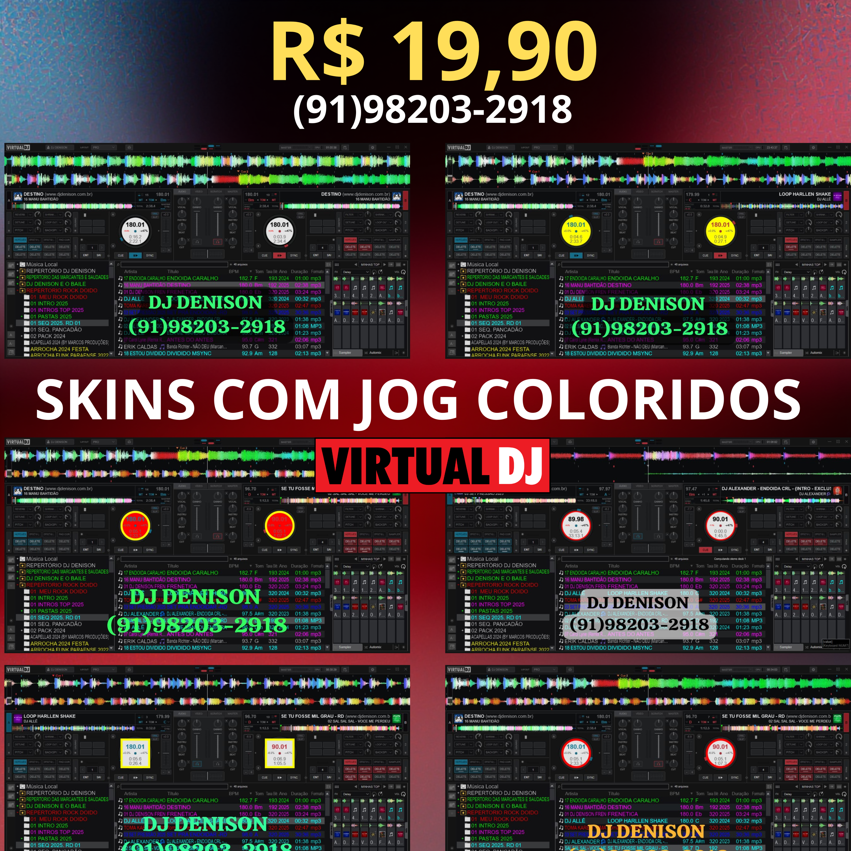 Imagem de SKINS COM JOG COLORIDOS 
