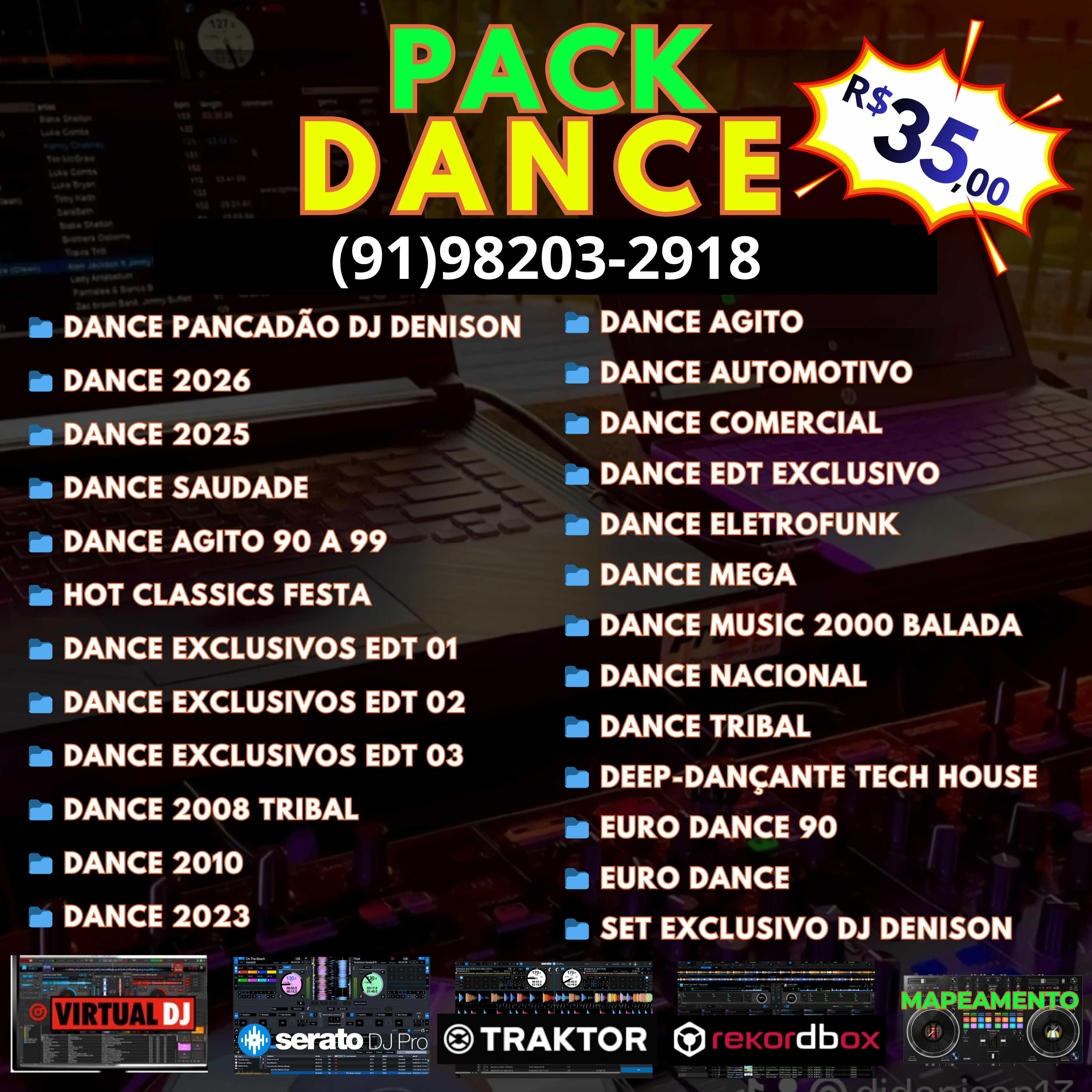 Imagem de PACK DJ DENISON E OS DANCE