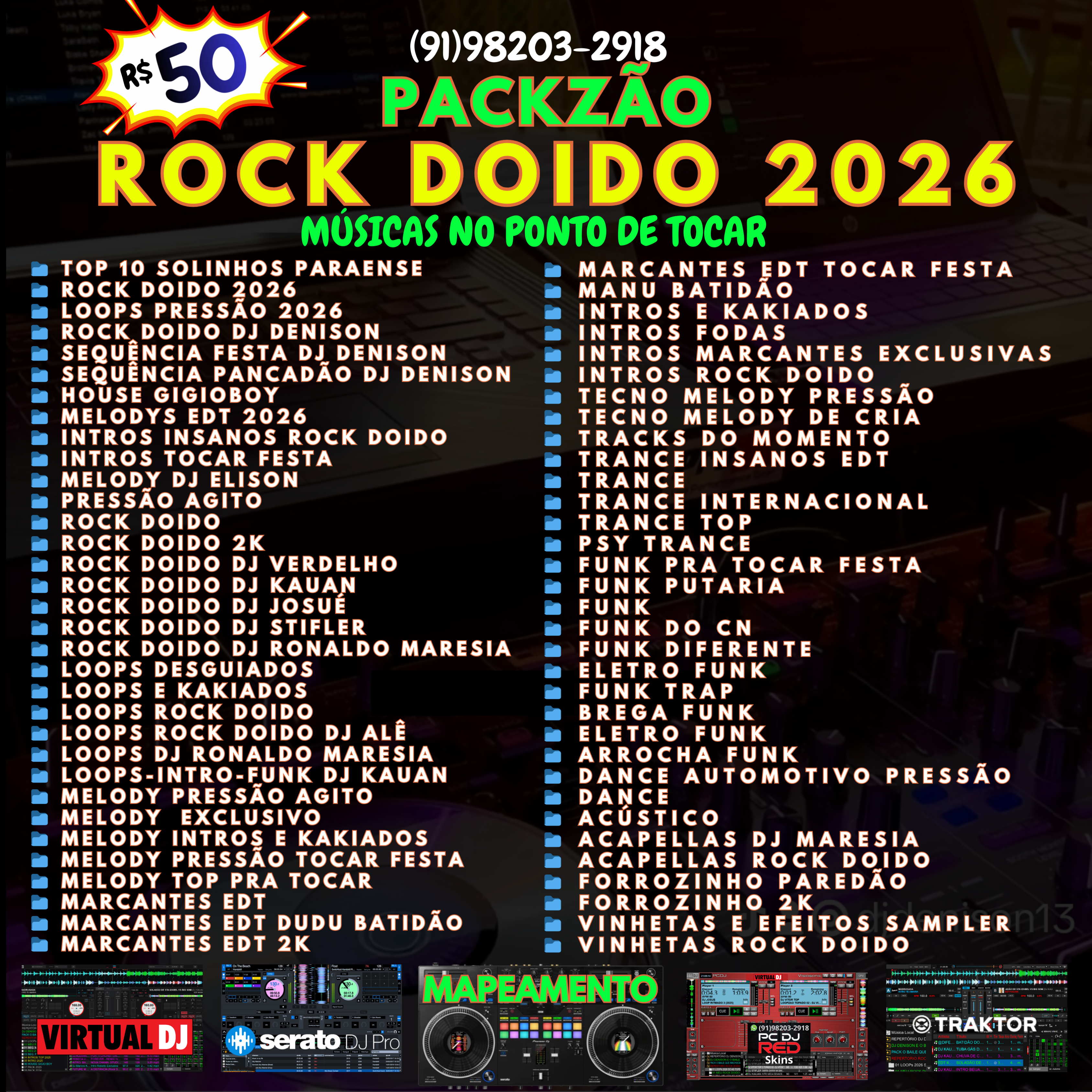 Imagem de PACKZÃO ROCK DOIDO 2026