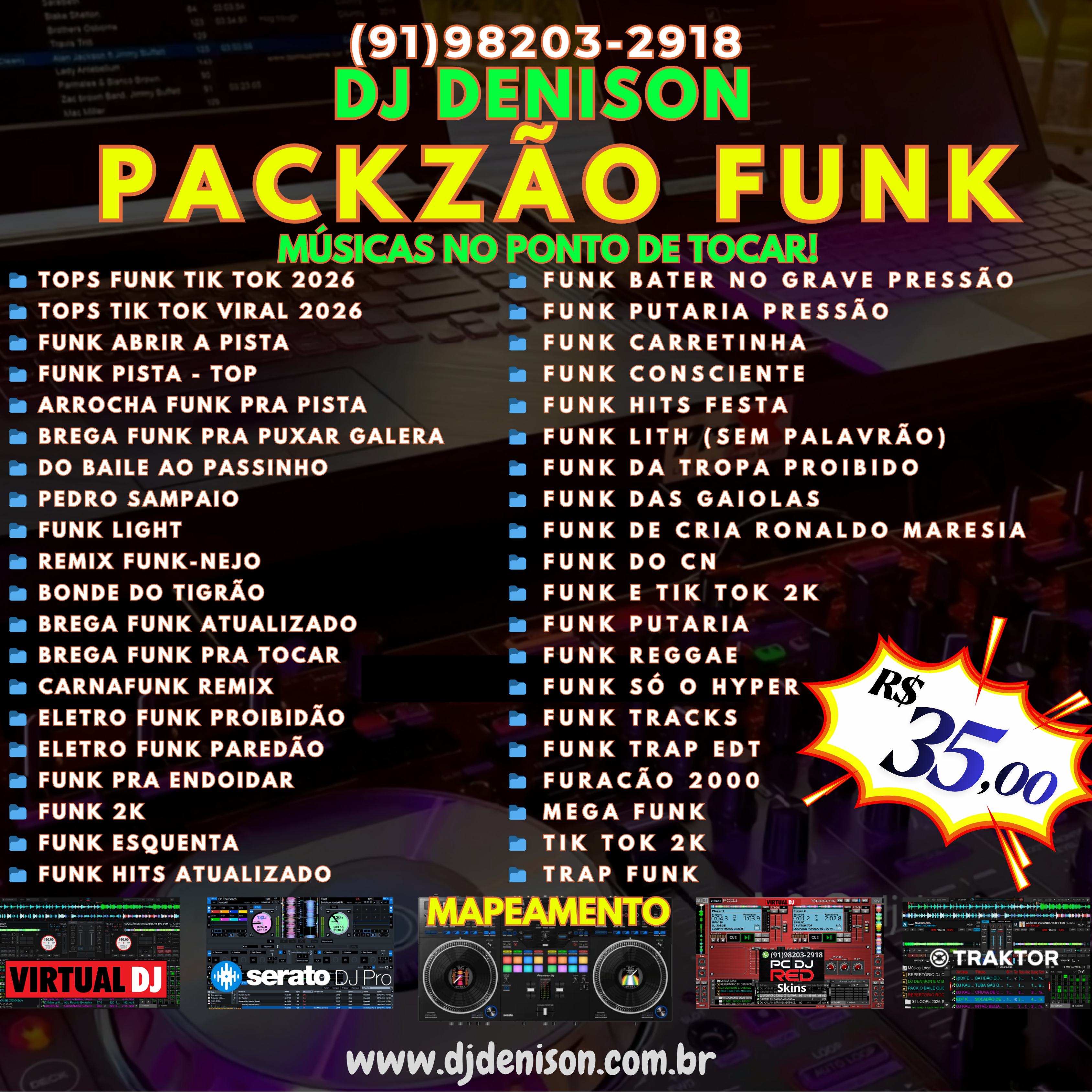 Imagem de PACKZÃO FUNK (EXCLUSIVO DJ DENISON)