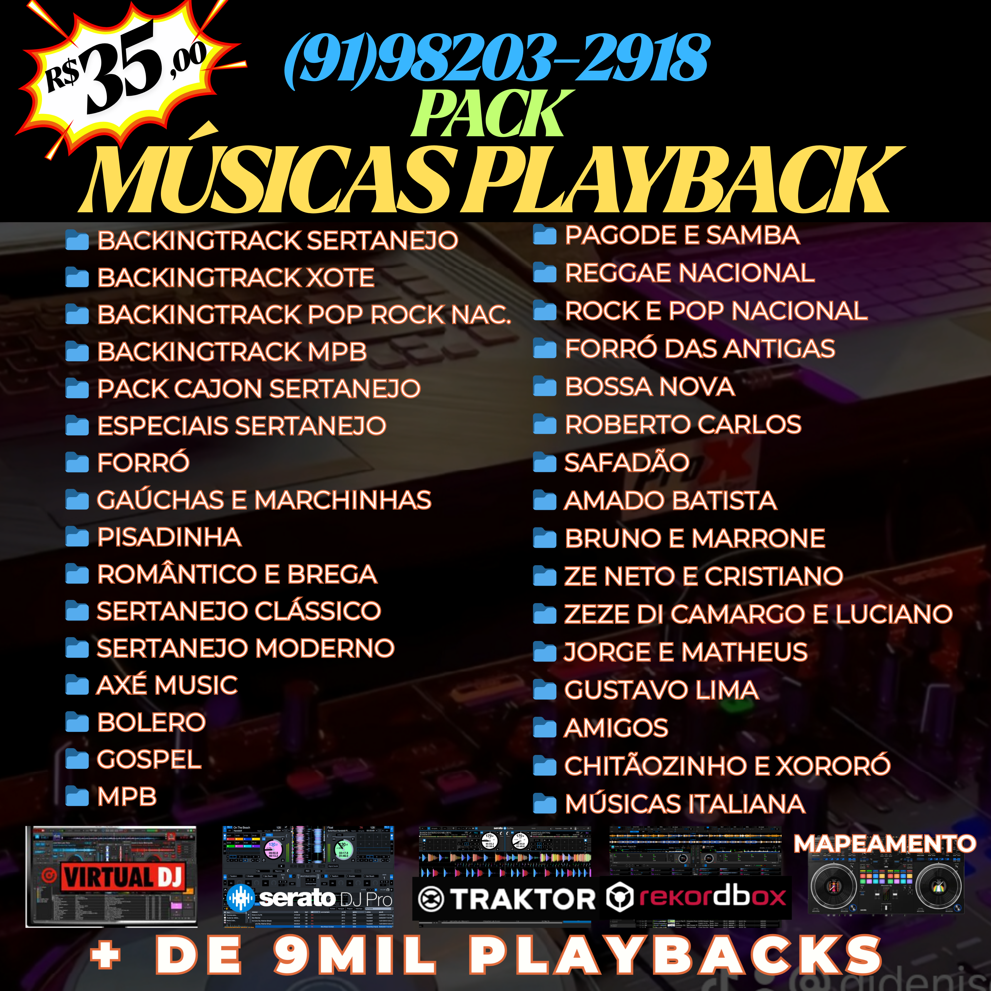 Imagem de PACK DE MÚSICAS PLAYBACK 
