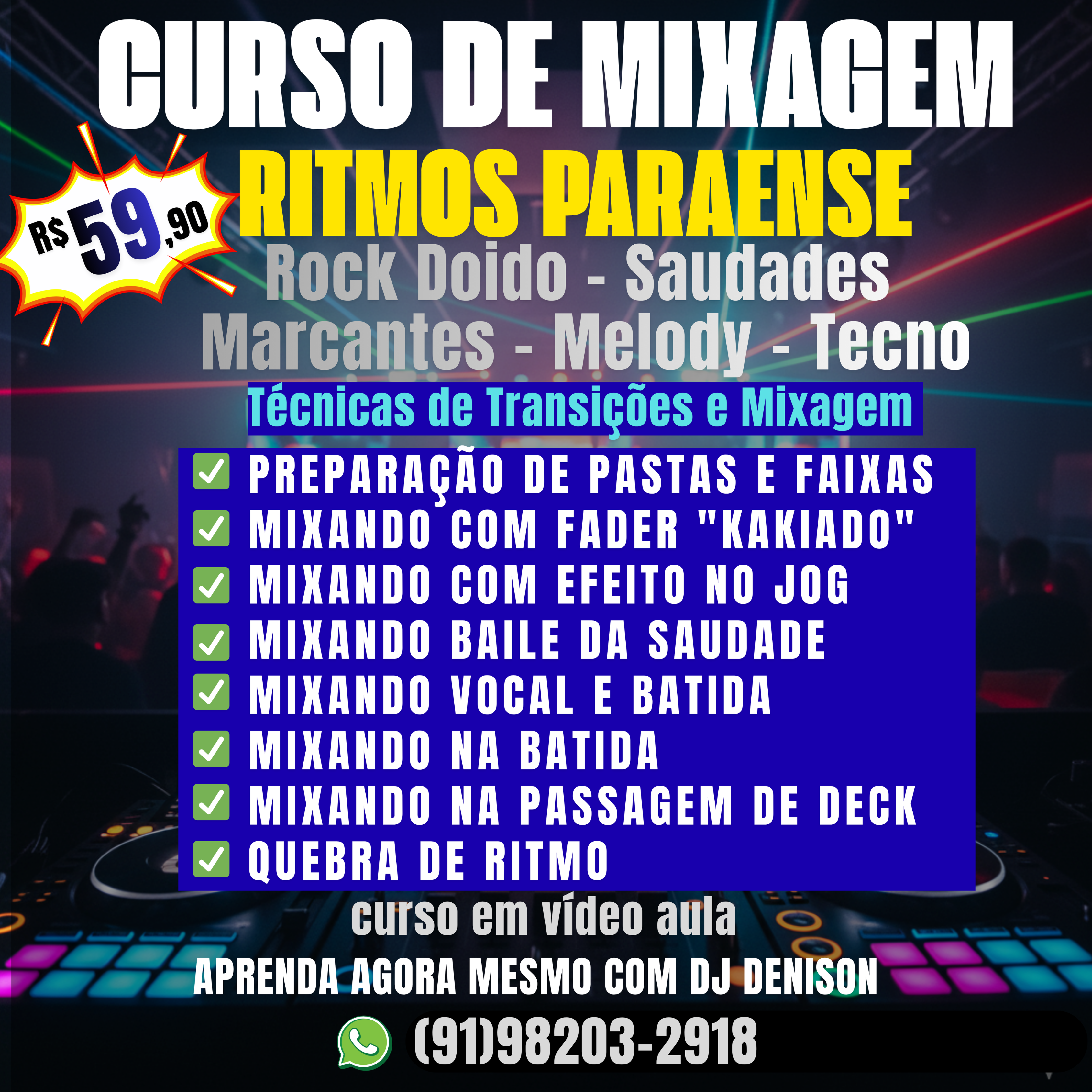 Imagem de CURSO DE MIXAGEM RITMO PARAENSE 