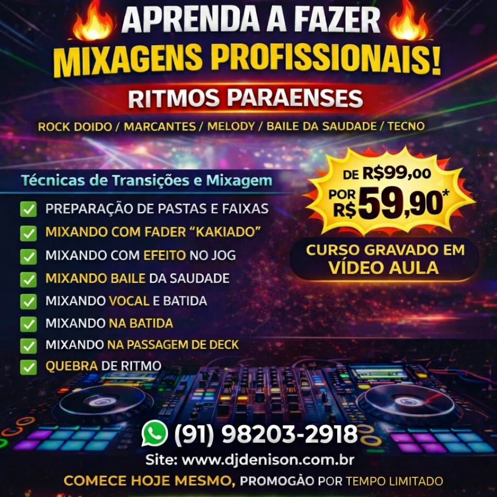 Imagem de CURSO DE MIXAGEM RITMO PARAENSE 