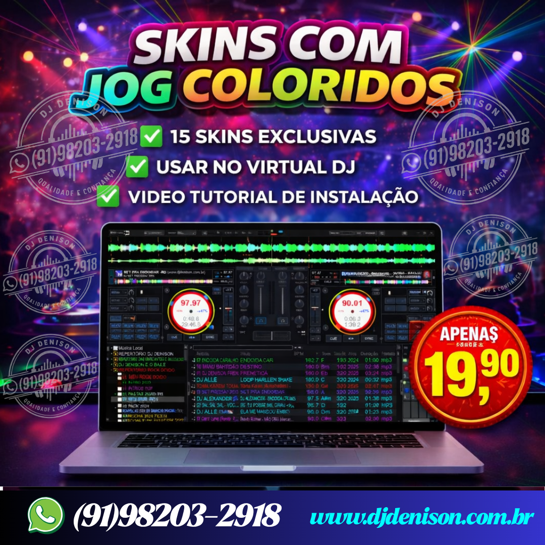 Imagem de SKINS COM JOG COLORIDOS 