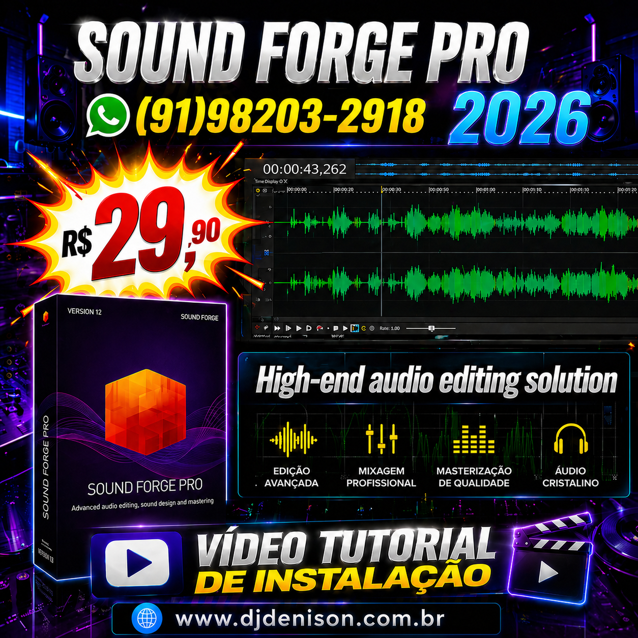 Imagem de SOUND FORGE 2026 (LICENCIADO)