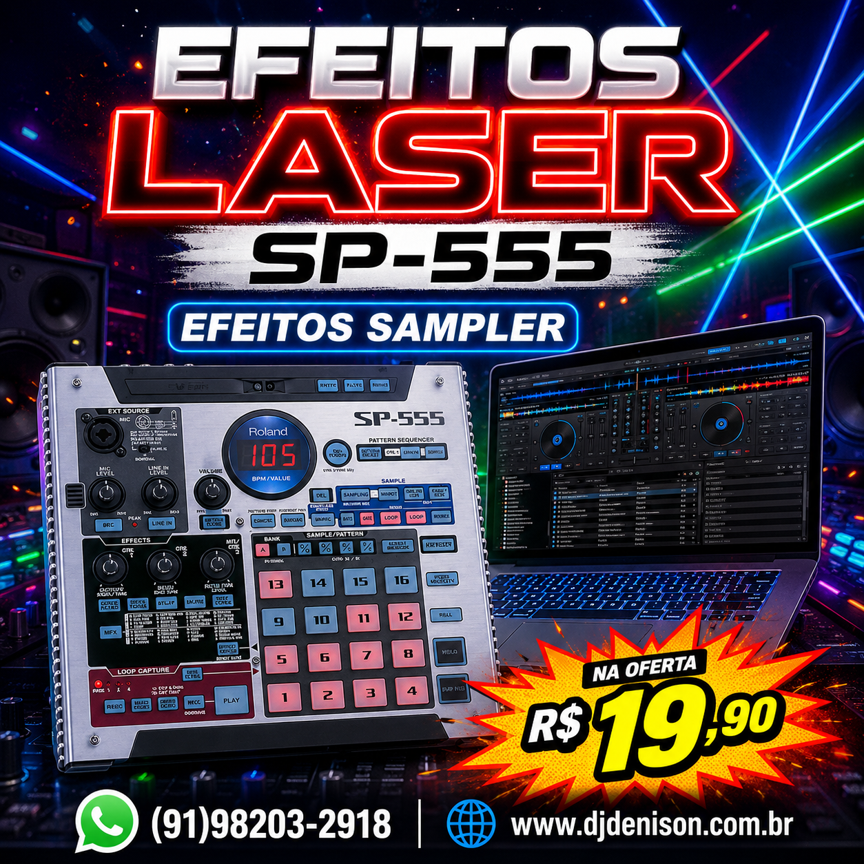 Imagem de EFEITOS LASER SAMPLER SP-555